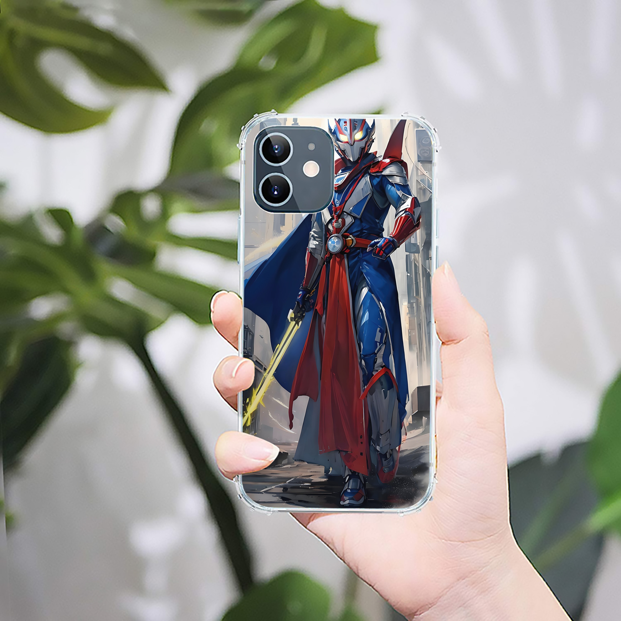 （画像用） ウルトラマン Ultraman 【iPhone 12シリーズ対応】透明スマホケース（クリアソフトケース）